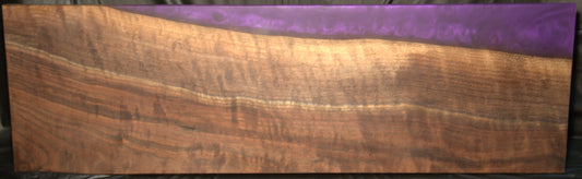Epoxy Charcuterie Board - Black Walnut - Shimmer Purple