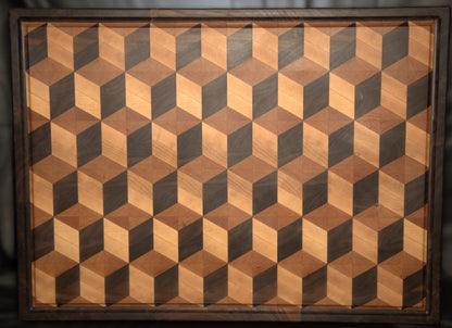 3D End Grain Cube Cutting Board
